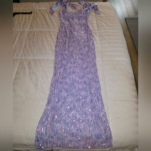 Lavender Sequin Gown